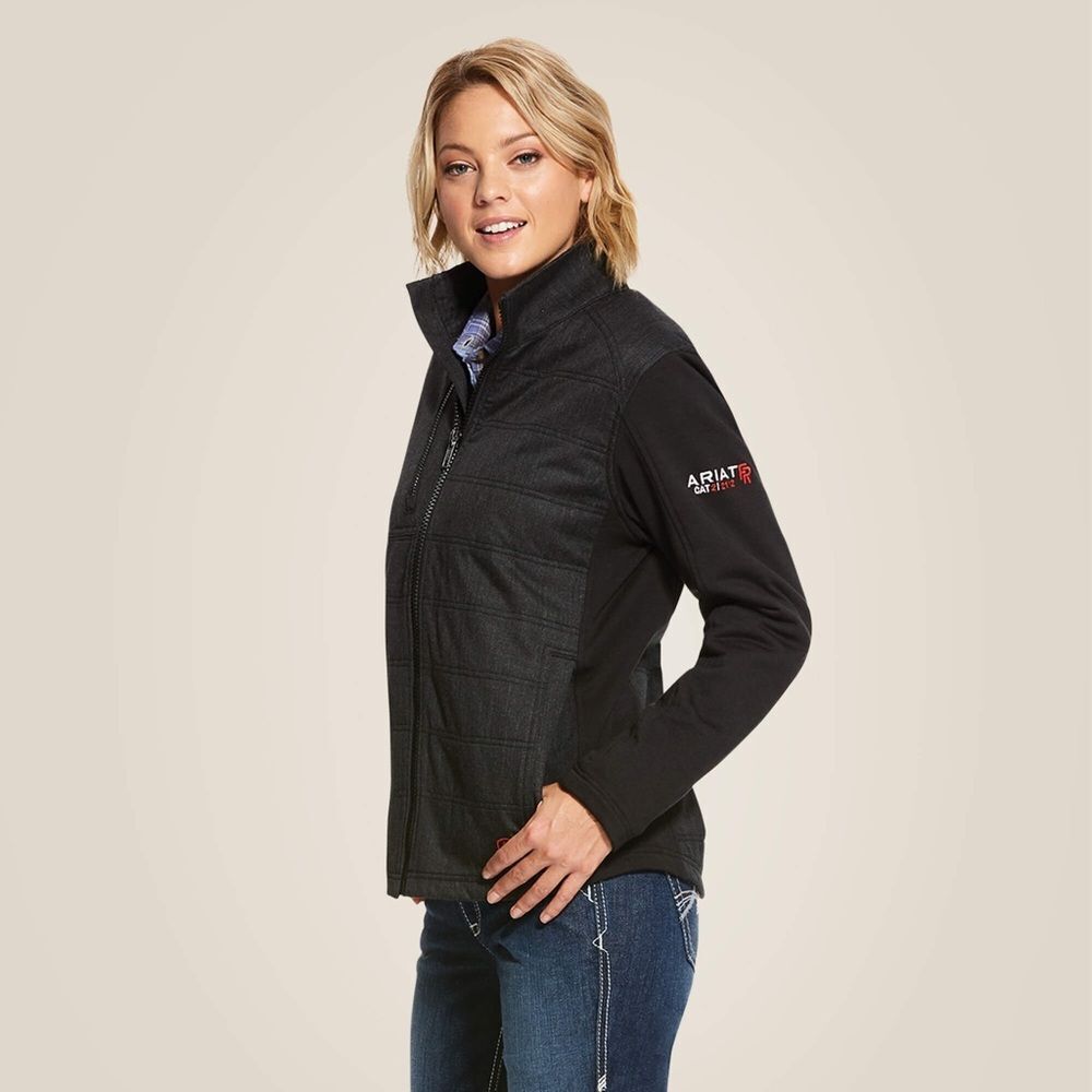 Ariat FR Cloud 9 Insulated Jacket Gray Black Zip XL NWOT 6 0451